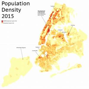 This Density Map Shows How We Crowd 8 5 Million People In New York City