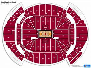 American Airlines Arena Miami Seating Chart With Rows Two Birds Home