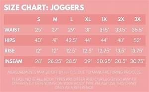  Depot Joggers Size Chart