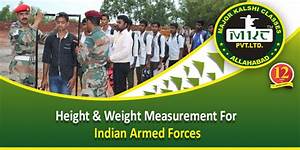 Height And Weight Requirements To Join The Indian Armed Forces
