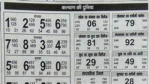 Kalyan Ank Chart Kalyan Satta Record In 2020 Winning Lottery Numbers