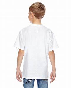 Size Chart For Hanes 498y Youth 4 5 Oz 100 Ringspun Cotton Nano T Shirt