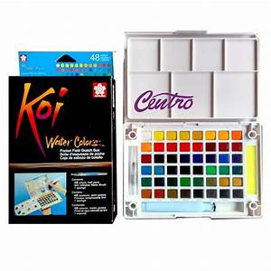 Jual Sakura Koi Water Colors 48 Color Sketch Pocket Box Set Di Lapak