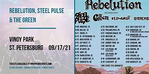 Rebelution Steel Pulse The Green Tickets 17th September Vinoy Park