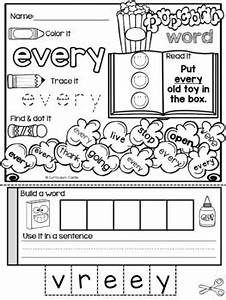First Grade Sight Words Popcorn Theme Distance Learning By