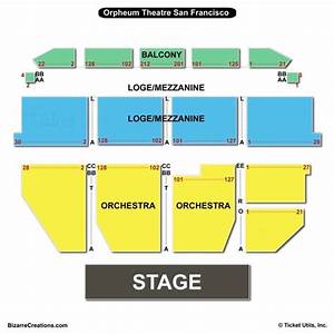 8 Images Orpheum Theater San Francisco Interactive Seating Chart And