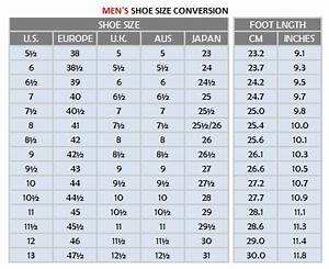 Us Men Shoe Size Chart