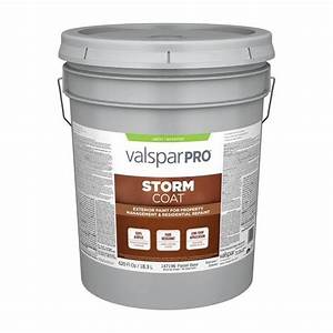 Valspar Pro Storm Coat Satin Exterior Tintable Paint 5 Gallon In The