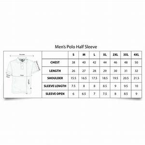 Polo T Shirt Size Chart Warlistop Com Online Shopping In India For