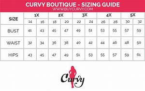 Curvy Boutique Sizing Chart Curvy Boutique Plus Size Clothing