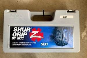 Shur Grip By Scc Z Cable Tire Snow Chains Sz339 Never Used Ebay