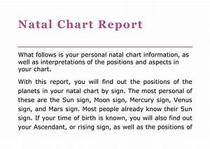 Natal Chart Report We Site Httpastro Cafeastrology Com Ppt