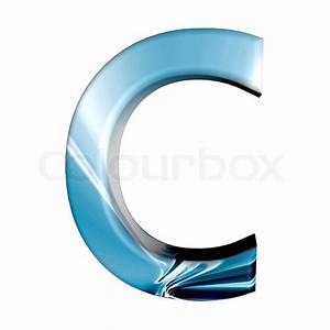 Letter C 3d Isolated On White Stock Photo Colourbox