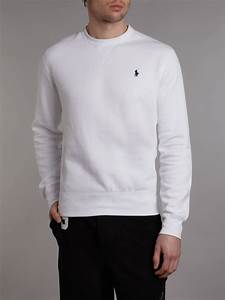 Polo Ralph Crew Neck Sweater In White For Men Lyst