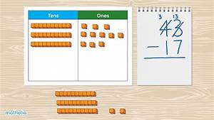 Subtraction Within 50 With Regrouping Base 10 Blocks And Place Value