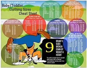 Baby Toddler Clothing Sizes By Height Weight Embracing Homemaking
