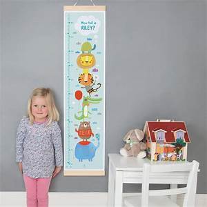 Personalised Animal Height Chart Etsy