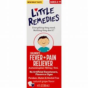 Little Fevers Grape Children 39 S Fever Reliever Medicine 4 Fl Oz