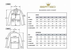 Size Chart Blazers Bertigo Shop