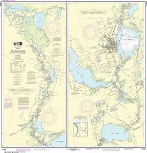 Noaa Nautical Chart 11498 St Johns River Lake Dexter To Lake Harney