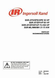 Ingersoll Rand Ssr Xfe Epe Hpe Ssr Xf Ep Ssr Xf Ep Xp 50 Wiring Diagram
