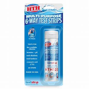Hth 1274 Multi Purpose 6 Way Test Strips Swimming Pools Chemical Tester