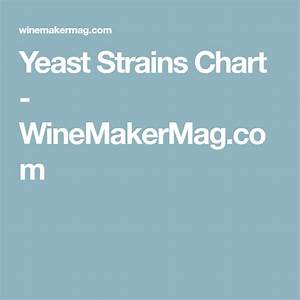 Yeast Strains Chart Winemakermag Com Yeast Wine Yeast Homemade Wine