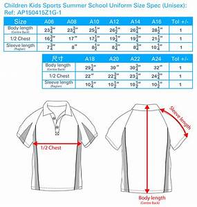 Kindergarten Uniforms Size Kids 39 School Uniforms Size Chart