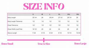 Size Chart Luxx Chic