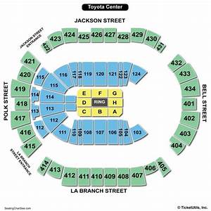 Toyota Center Seating Chart Seating Charts Tickets