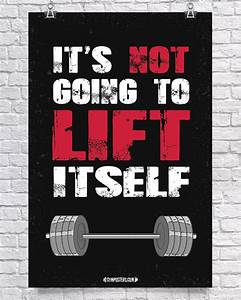 Gym Posters Fitness Art Weight Lifting Posters Etsy