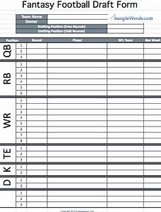  Football Roster Sheets Printable