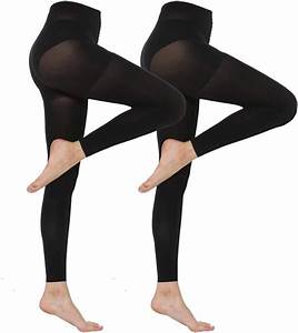 Manzi Women 39 S 2 6 Pairs Opaque Control Top Tights With Comfort Stretch