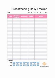 Daily Printable Baby Feeding And Diaper Chart Best Picture Of Chart