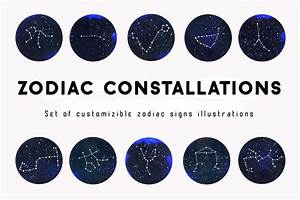 Zodiac Constellations Custom Designed Illustrations Creative Market