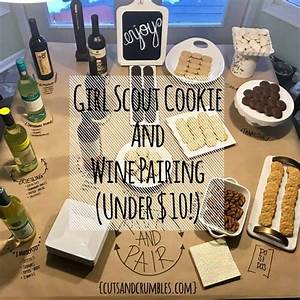 girl scout cookie and wine pairing 10 or less cuts and crumbles