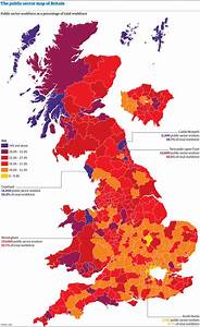 The Public Sector Employment Map Of Britain 2008 News Theguardian Com