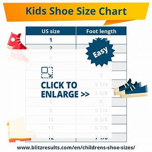 ᐅ Kids Shoe Size Chart The Easy Way To Find The Right Size