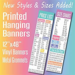 printed llr banners 4 39 llr price list and size chart