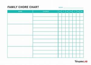 23 Free Chore Chart Templates For Kids ᐅ Templatelab