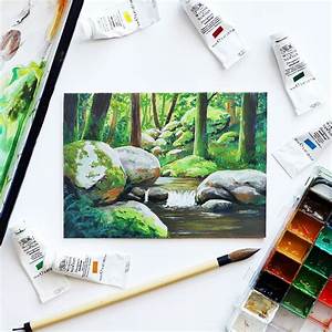 Gouache Drawings Of The Month 47 Photos Drawings For Sketching And