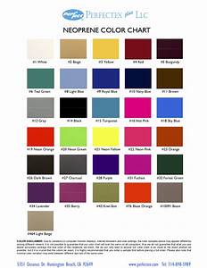 Neoprene And Foams Color Chart