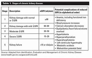 Overview Of Chronic Kidney Disease Stages