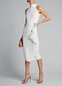 Chiara Boni La Robe Sleeveless Halter Ruched Dress Bergdorf