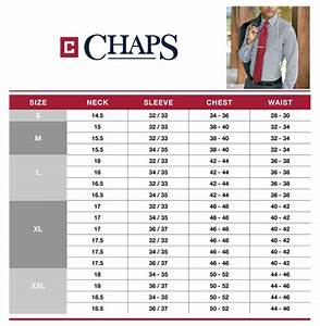 Chaps Shirt Size Chart Greenbushfarm Com