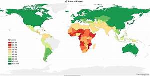 Iq Scores By Country Vivid Maps