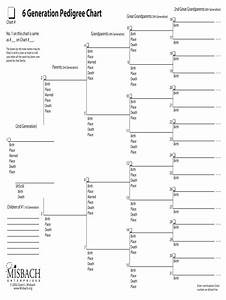 Misbach 6 Generation Pedigree Chart Fill And Sign Printable Template