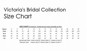 Victoria S Bridal Size Chart