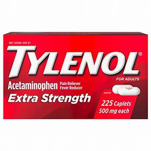 Tylenol Extra Strength Reliever Fever Reducer Acetaminophen 500 Mg