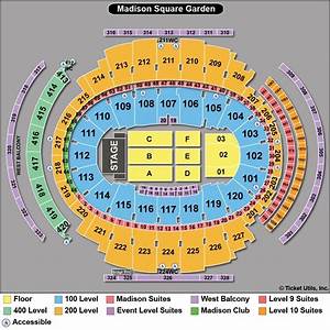 Photo Univers Square Garden Seating Chart Concert View